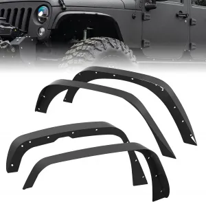 '18-'24 Wrangler JL Thick Solid Steel Front & Rear Fender Flares
