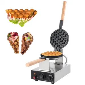 Bubble Waffle Maker 1400W Commercial Bubble Waffle Maker Machine Non-Stick Egg Waffle Maker Electric Bubble Waffle Baker for Home or Commercial Use