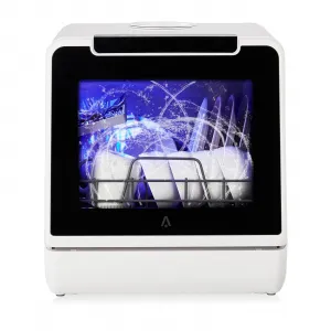 Dishwasher, Countertop Dishwashers, 5 Washing Programs Mini Dishwasher with 5L Built-in Water Tank, Dishwasher Machine 360° Dual Spray, Tabletop Dishwasher with High-Temp & Air-Dry Function