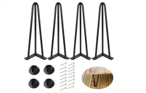 Heavy Duty Metal Table Legs 36 Inch - Sturdy Square Tube Design, Perfect for Coffee Tables, Durable Construction, Easy to Install, Set of 4 for Versatile Furniture Replacement
