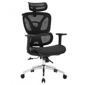 Ergonomic Office Chair, High Back Ergonomic Desk Chair with Adjustable Lumbar Support,Mesh Home Office Chair Gaming Chair,Up to 400LB,Black