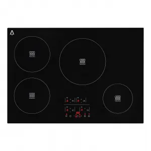 4 Burner Electric Cooktop - 30" 7800W Ceramic Glass Radiant Electric Stovetop Built-in Stove Top, Ceramic Glass Radiant Stovetop, Kid Safety Lock, Timer, 240V,BLACK