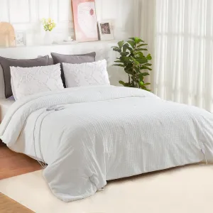 Heated Blanket Queen, Waffle Electric Blanket with 5 Heating Levels & Auto Off, Soft Flannel & Sherpa Heating Blanket, ETL Certified & Machine Washable,White