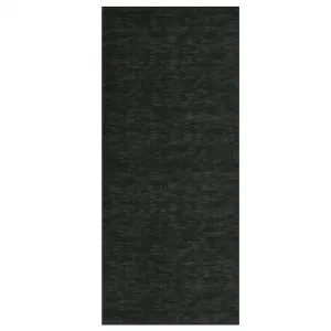 Washable Runner Rug for Hallway – Modern Solidified Black Carpet – Low Pile, Non-Slip, Soft & Blot Resistant – Ideal for Kitchen, Bedroom, Living Room – 2x6ft, Black