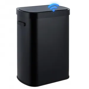 13 Gallon Automatic Trash Can, Large Automatic Waste Can with Lid, Touchless Waste Bins Smart Sensor Garbage Cans, for Kitchen Bedroom Bathroom Office, Black