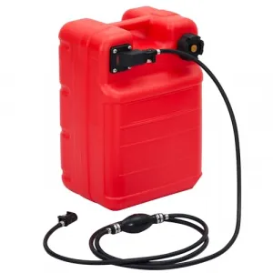 Marine Fuel Tank, 6.3 Gallon Outboard Marine Portable Fuel Tank with Fuel Line, I-Shaped Handle, Easy to Carry