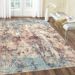 Large Area Rug 10x13 Abstract Rug Machine Washable Area Rug Non Slip Low Pile Rugs Lightweight Rug for Bedroom Living Room