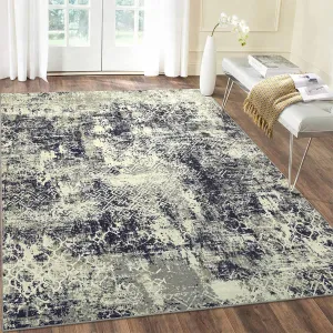 Rugs for Living Room 9x12 Washable Soft Rug Modern Rugs Non Slip Accent Rug Low Pile Thin Rug Stain Resistant Accent Throw Rug for Bedroom