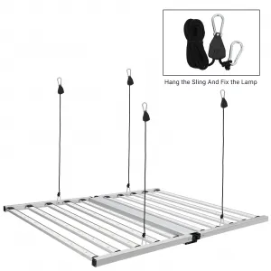 1000W LED Grow Lights, 4×4ft Foldable & Dimmable Grow Lights, Full Spectrum UV&IR Grow Lamp w 4340 Diodes, for Basement & Greenhouse Planting, Exper- Imental & Greenhouse Planting