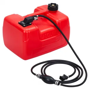 3 Gallon Marine Fuel Tank Durable Fuel Storage for Vessels and Marine Use Efficient Safe Design, Red