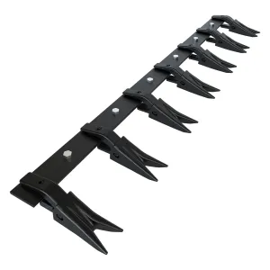 57" Heavy-Duty Steel Bucket Tooth Bar – 4560-LB Load Capacity, Effortless Installation for Sub-Compact Tractors with ≤1/2" Cutting Edges Black