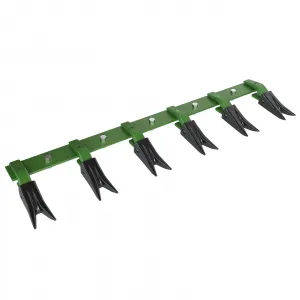 Heavy Duty Bucket Tooth Bar 49-Inch Effortless Installation Steel Powder Coated Fits 1/2-Inch Edges Sub-Compact Tractors Construction Farming