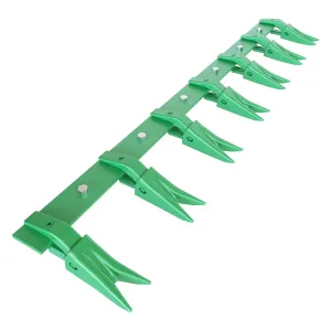 Bucket Tooth Bar for Sub-Compact Tractor，53" Heavy Duty Tractor Bucket Teeth Fits Bucket Cutting Edges Sized 1/2" or Less with Effortless Installation，Green