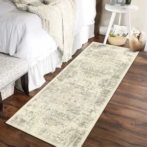 Runners for Hallways 2x6 Non Slip, Washable Kitchen Runner Rug, Vintage Boho Bathroom Runner Rug, Soft Indoor Throw Carpet Runner for Laundry Room Entryway