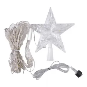 LED Christmas Tree Star Waterfall Lights with Remote Control 8 Lighting Modes IP44 Waterproof String Light for Outdoor Christmas Decorations Colorful USB