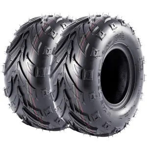 145 70-6 ATV Tires 145/70-6 Mini Bike Tires 145 70 6 ATV & Go Kart Street Mini Bike Tires, 4Ply Tubeless Off-road Tires, Set of 2