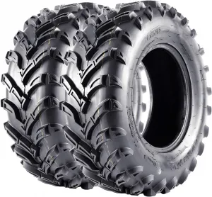 25x8-12 6PR ATV Tires - All Terrain, Off-Road, UTV, Set of 2, Tubeless