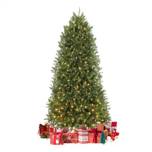 7.5ft Pre-Lit Artificial Christmas Tree with 750 Warm White Led Lights, Green Xmas Tree with 2514 Branch Tips and Foldable Metal Stand for Christmas Office, Home, Party, Holiday DéCor