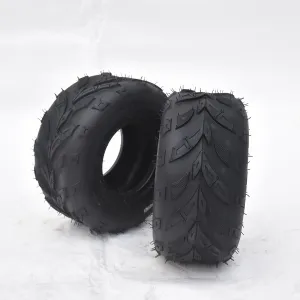 Set of 2 ATV Trail Tires 6PR Knobby Sport Tires, Tubeless - AT145/70-6-6PR TL CETO