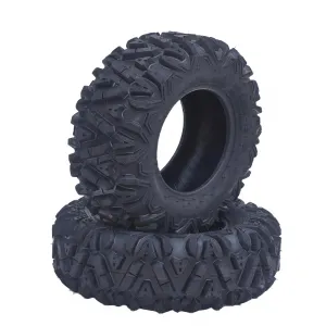 Set of 2 ATV Trail Tires 6PR Knobby Sport Tires, Tubeless - AT28X8-12-6PR TL KNIGHT