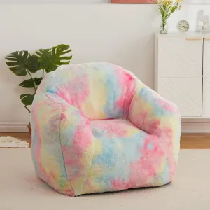 Bean Bag Chair, 41" D x 51" W x 33" H Oversized Bean Bag for Adults Kids, Foam Filled Beanbag Chair Sofa Faux Fur Lazy Sofa for Gaming Reading in Living Room Dorm, Pink