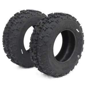 Set of 2 ATV Trail Tires 6PR Knobby Sport Tires, Tubeless - AT24x10-11-6PR TL MAXX PLUS