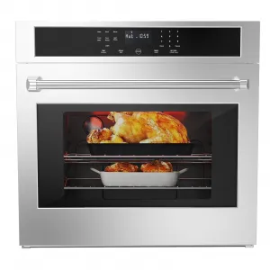30-Inch Built-in Electric Wall Oven - 3800W Convection, 4.8 Cu.Ft. Capacity, Broil & Bake, LED Display, Touch Controls, Safety Lock for Modern Kitchens