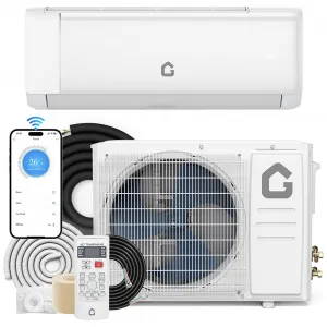 12000 BTU 18.5 SEER 2 230V~ Mini Split AC/Heating System With WiFi, , Suitable for 750+ Sq. Ft