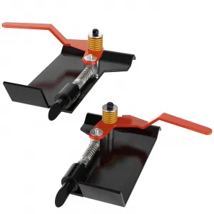 Universal skid Steer Quick Attachment Plate Adapter Bobtach Latch Box Weld On QTK Tractor,A Pair Quick Tach Conversion Attach Adapter Attachments