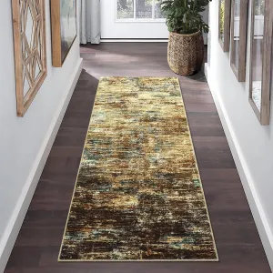 Hallway Runner Rug 2x6 Feet Modern Abstract Washable Runner Rug, Non-Slip Stain Resistant Area Rug Contemporary Aesthetic Kitchen Mat Entryway Carpet Rug for Bedside, Multi