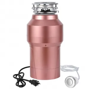 3/4HP Garbage Disposal, 560W Food Garbage Disposals, 0.75HP Continuous Feed Food Waste Disposer With 14 Inch Cord, 4200r/Min Food Waste Grinding System for Kitchen Sinks, Air Switch