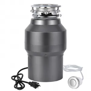 1/2HP Garbage Disposal, 380W 110V Food Waste Grinding System for Kitchen Sinks, Continuous Feed Food Waste Disposer With 14 Inch Power Cord, 3500r/Min, wirelee Switches