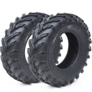 Set of 2 ATV Trail Tires 6PR Knobby Sport Tires, Tubeless - AT25x10-12-6PR TL MARS