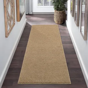 Modern Washable Kitchen Rug Runner 2x6 Hallway Rug Solid Rug Non-Slip Laundry Room Runner Rug, Washable Neutral Bathroom Carpet Runner Low Pile Floor Carpet for Bedroom Doorway Entryway,Taupe