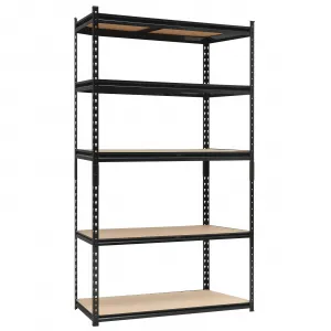 Storage Shelves, 5-Tier Adjustable Metal Shelving Units for Storage, Heavy Duty 2000 lbs Capacity, Storage Utility Rack for Garage Warehouse Basement, 36 inch Wide Storage Racks Shelving
