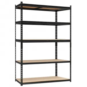 Storage Shelves, 5-Tier Adjustable Metal Shelving Units for Storage, Heavy Duty 2000 lbs Capacity, Storage Utility Rack for Garage Warehouse Basement, 48 inch Wide Storage Racks Shelving
