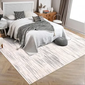 Large Area Rug Coffee Grey 10x13 Geometric Living Room Bedroom Rugs Washable Machine Rug Indoor Non-Slip Stain Resistant Throw Floor Carpet Rug Modern Abstract Area Rug for Home Decor Office