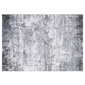 Modern Abstract Area Rug 5x7 Light Grey Machine Washable Non Slip Foldable Accent Rug for Bedroom Living Room Nursery Office Kitchen