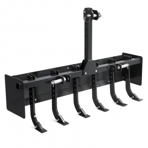 55" Box Blade for Tractor, Box Scraper for Tractor 3 Point Hitch, Box Blade Suitable for CAT-0 &amp; CAT-1 Tractors