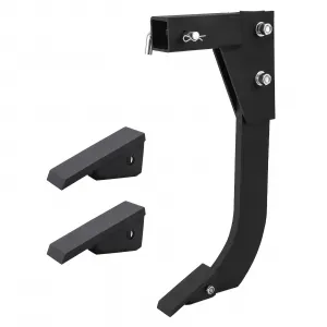 18'' Scarifier Shank, Heavy Duty Hitch Mounted Trencher with 2 Replaceable Teeth, Fits 2 Inch Receiver Adapters, Perfect for CAT 0 and CAT 1 Tractors, ATV, UTV