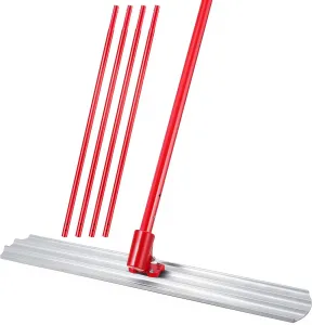 48" x 8" Magnesium Bull Float Kit – with Bracket & 4x48" Extendable Handles – Durable Alloy Concrete Finishing Tool