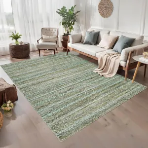Modern Green Camel 5x7 Washable Area Rug for Bedroom Living Room Cream Rug Modern Indoor Accent Rug Low Pile Dining Room Rug Non Slip Kitchen Rug Contemporary Woven Printed Rug Foldable Rug