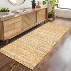 Modern Natural 2x6 Washable Runner Rug for Hallway Bedroom Modern Rug Gradient Woven Print Rug Non Slip Kitchen Rug Low Pile Non Shedding Indoor Floor Carpet for Entryway Bathroom Laundry Rug