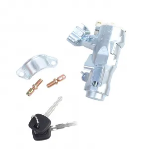 Ignition Lock Cylinder Switch with Key, 45020-12-11 Ignition Lock Cylinder Assembly with Bolts Bracket 2 Key Replacement Ignition Switch Lock Cylinder