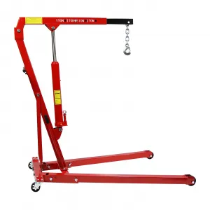 1 Ton Folding Engine Hoist, 2200 LBS Lift for Shop Use