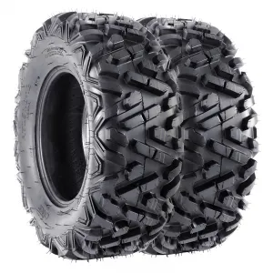 23x7-10 ATV Tire 4PR TL, All Terrain Tire for 10x5.5 Rim, 22.5" OD 7" Sidewall, Max Load 235lbs, Fits LCI/SI 30F, Durable Off-Road Quad UTV Tire, Black