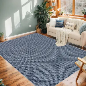 Area Rug 8x10 Washable for Living Room, Low Pile Non-Slip Floor Carpet Faux Woven Printed Rug, Stain Resistant Non-Shedding Rug, Soft Indoor Minimalist Rug for Kitchen, Bedroom, Indoor