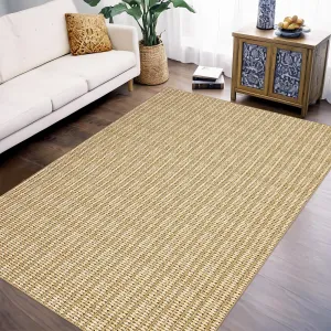 Modern Camel 10x13 Printed Area Rug – Low-Pile, Stain-Resistant Large Carpet for Bedroom, Living Room, or High-Traffic Areas