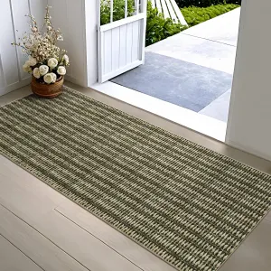 Modern Brown 2x6 Printed Area Rug – Non-Slip, Non-Shedding Hallway Runner for Kitchen, High-Traffic Areas