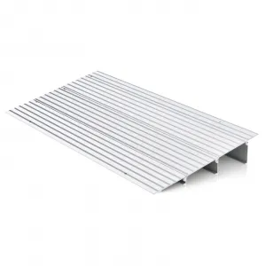 3" Rise Threshold Ramp Aluminum Entry Ramp 700 lbs Capacity Adjustable Height Non-slip Surface Portable Wheelchair Scooter Access